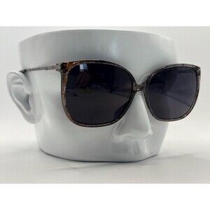 True Vintage Sunglasses | NOS | Women's Squared Plastic Style Brown Speckle #843